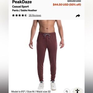 Peakdaze Jogger Casual Sport
Pants / Sable Heather